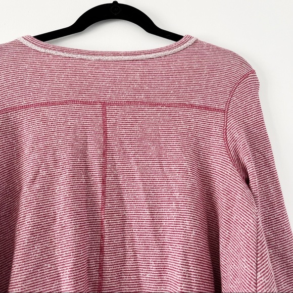 NWOT Free People Laced Cutout Striped Long Sleeve Top / Sweatshirt - Picture 9 of 10